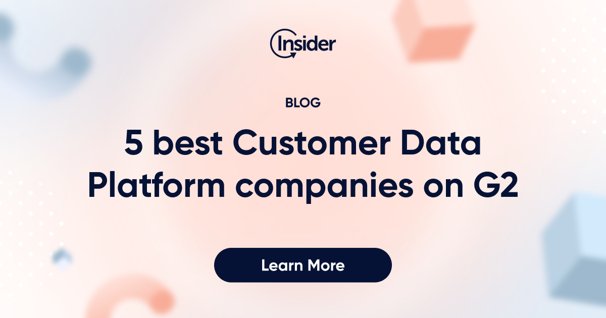 5 best Customer Data Platform companies on G2
