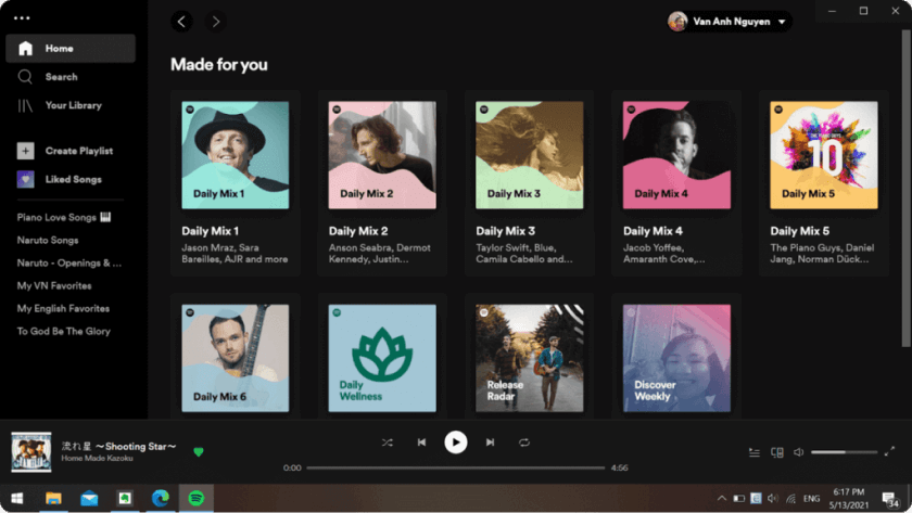 Image showing Spotify's discover page