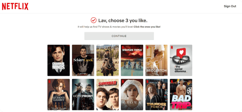Image showing Netflix's recommendation system 