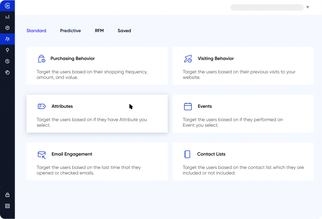 Insider standard segmentation categories