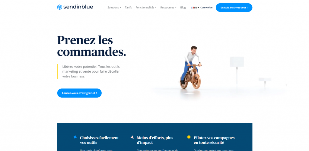 Sendinblue homepage