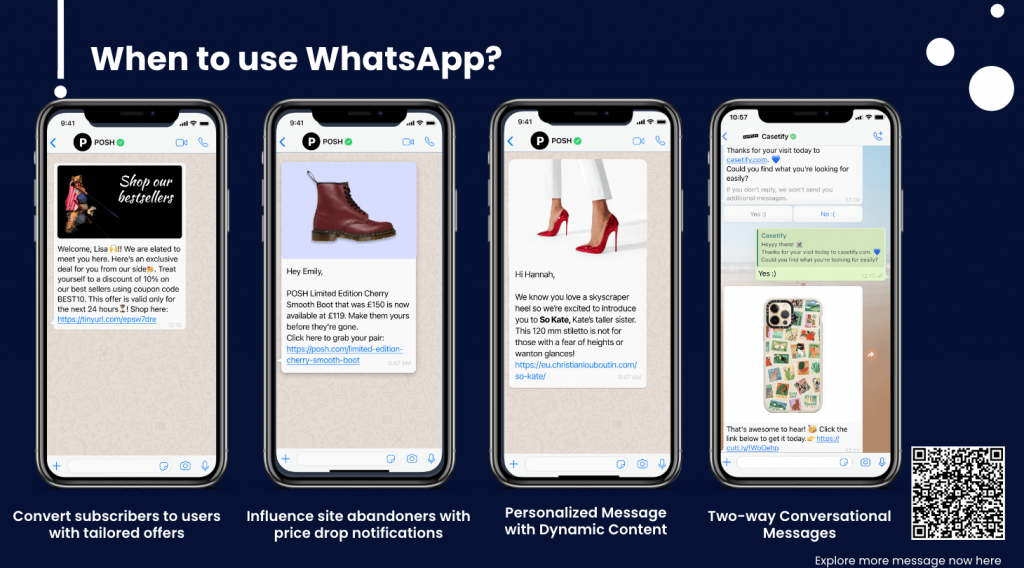 How and when to use WhatsApp to engage and convert customers