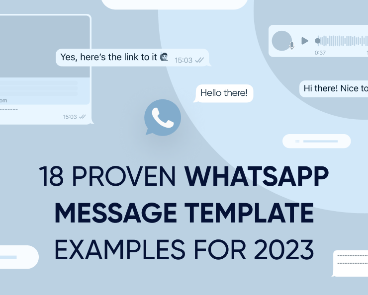 18 Proven WhatsApp message template examples for 2023 Featured Image