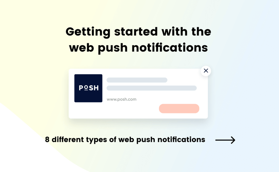 Infografía paso a paso sobre por dónde empezar y cómo obtener suscripciones con notificación web push.