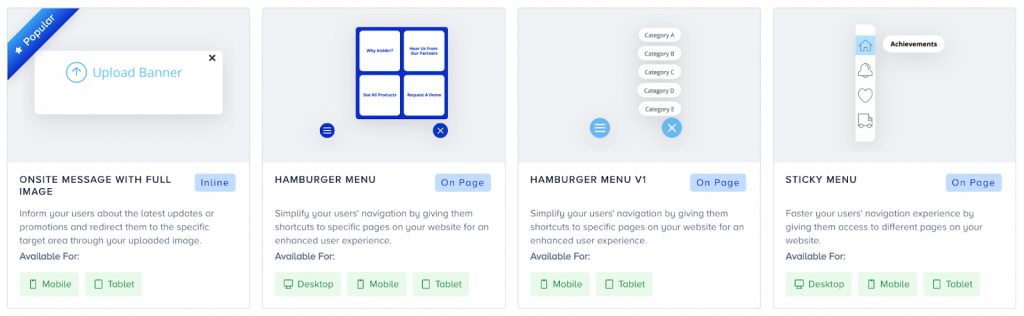 Insider’s template library helps your team deliver campaigns in minutes—not days