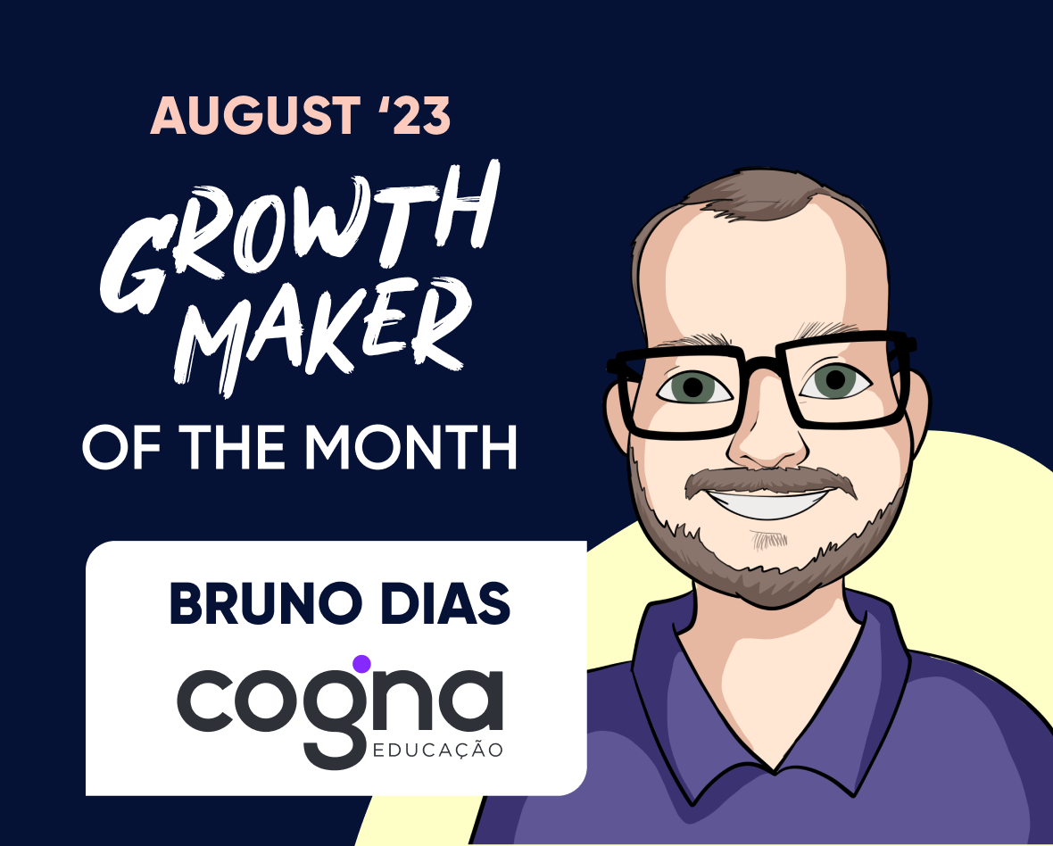 August 2023  Product Manager Growth Maker of the Month: Cogna’s Bruno Dias Featured Image