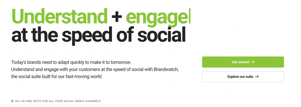 Brandwatch homepage