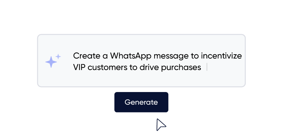 Insider Sirius AI generate WhatsApp message