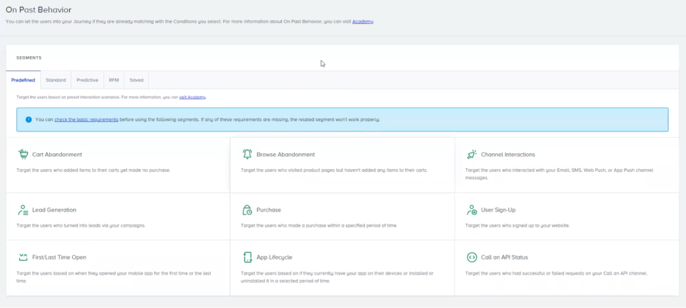 Automatically creates ready-to-use segments