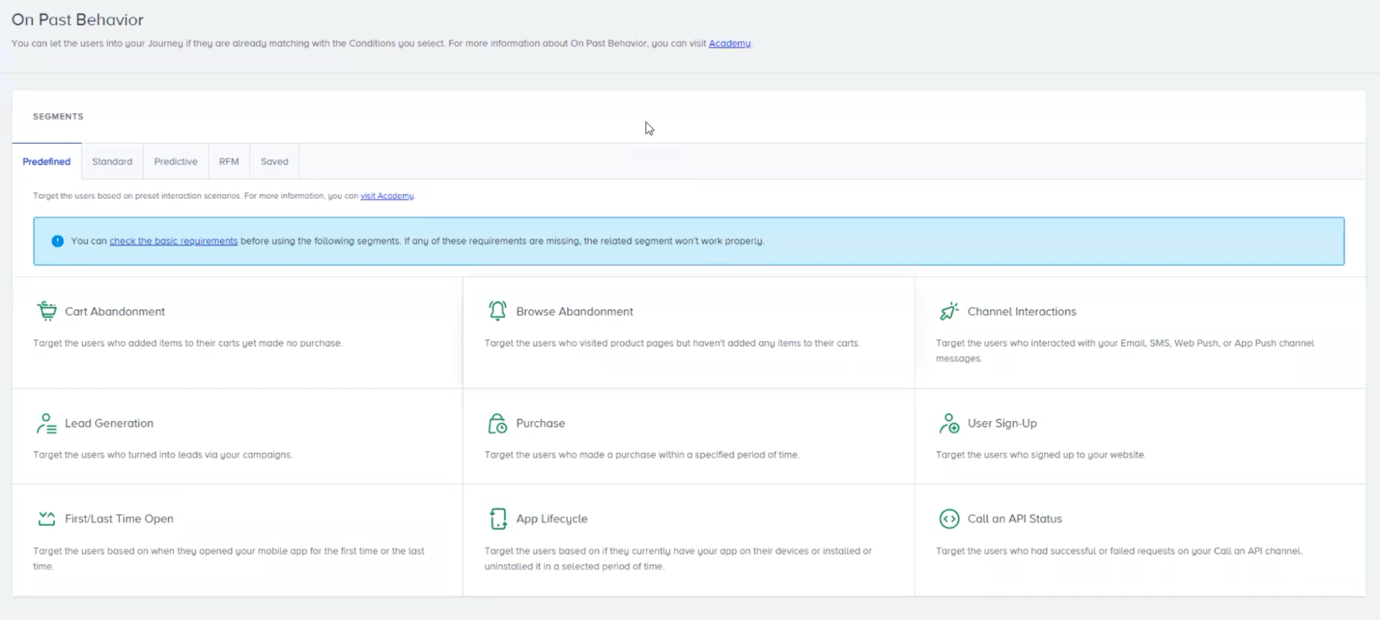 Advanced marketing segmentation features of Insider