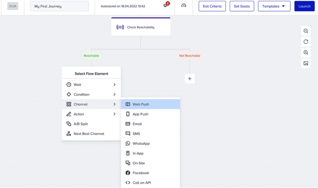 Create seamless customer journeys with 12+ channels