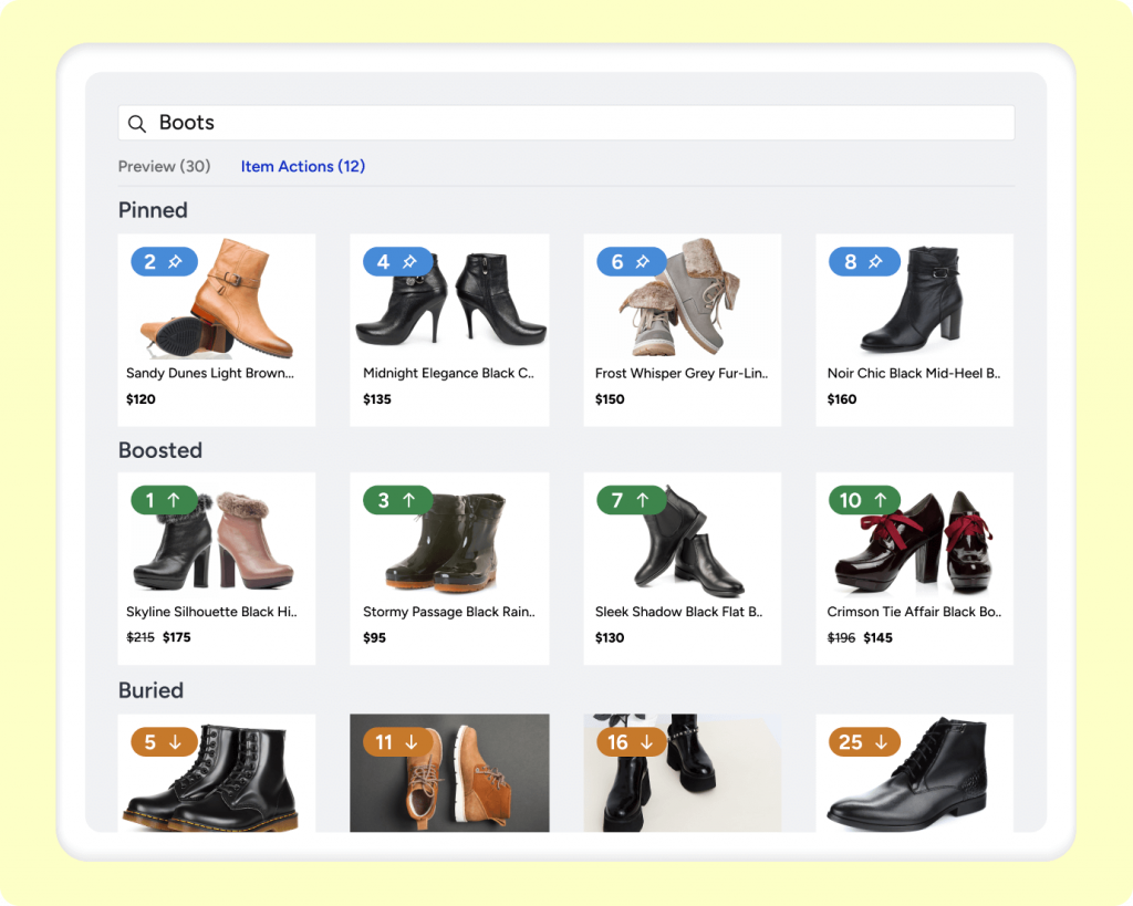 Insider's EUREKA — ecommerce site search enhancing search results reorganization