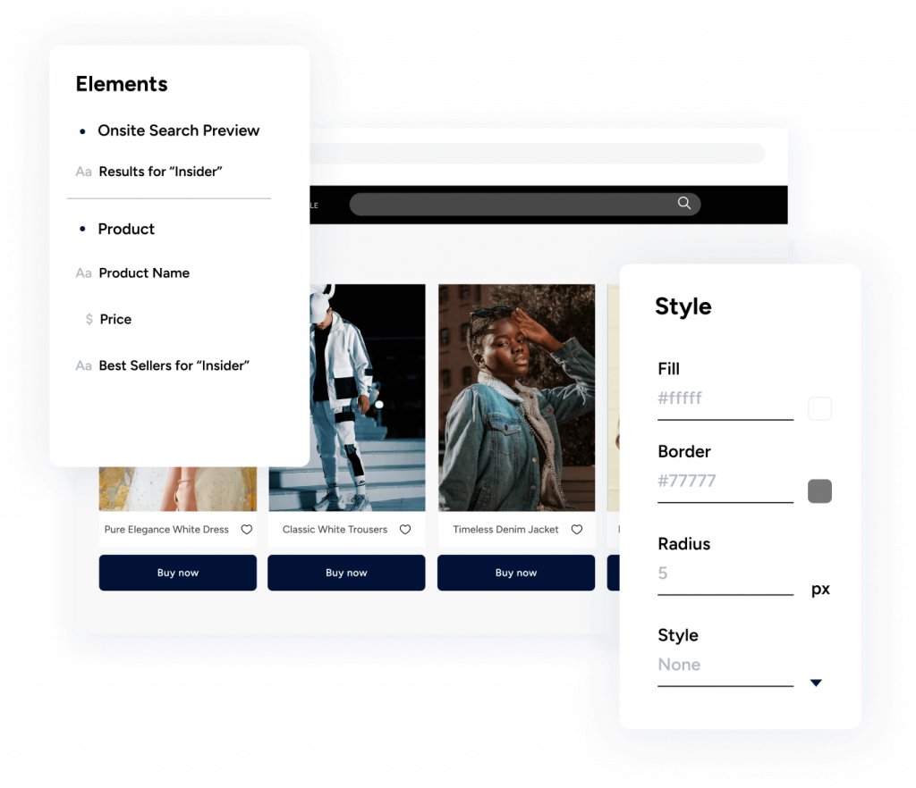 Insider’s Smart Recommender solution leverages advanced recommendation algorithms to help visitors discover relevant products