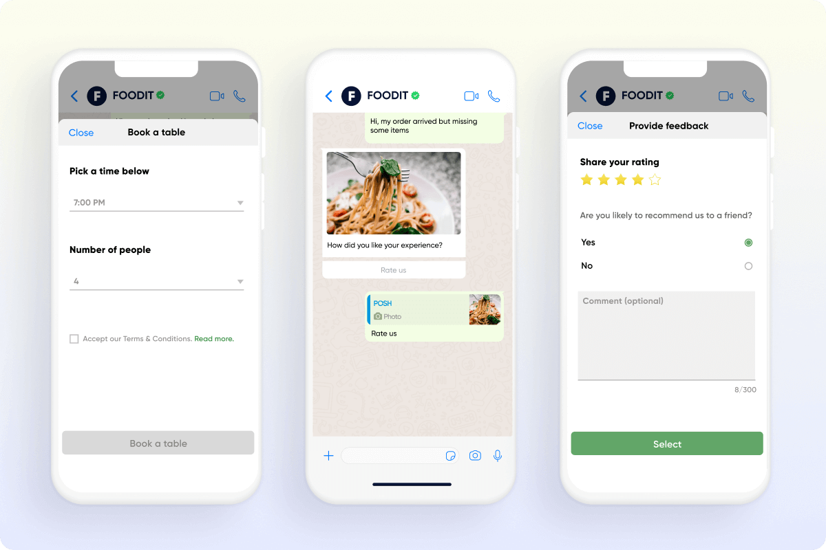 Insider’s WhatsApp Flows allows brands to offer interactive experiences such as booking a restaurant within WhatsApp
