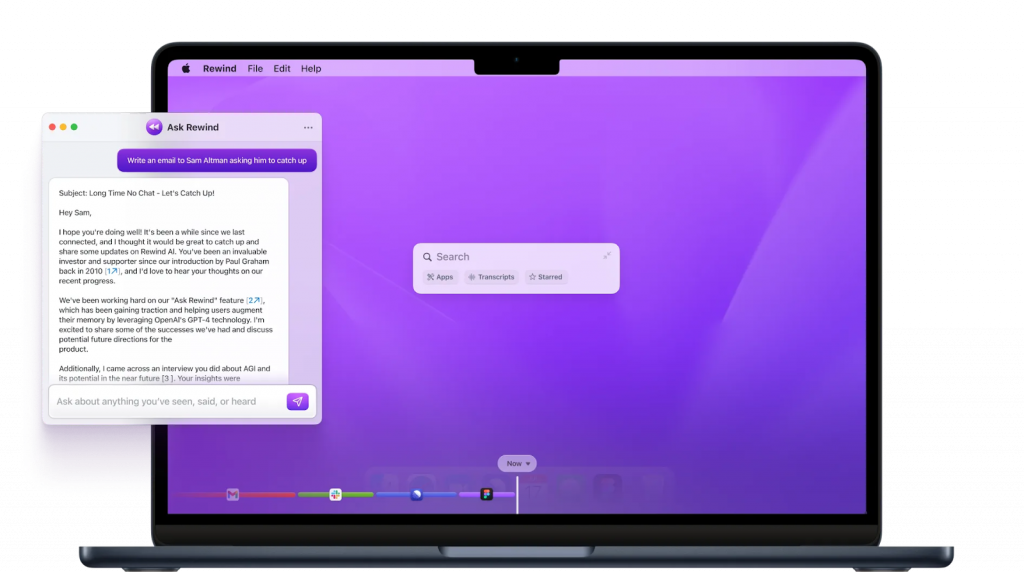 Rewind AI for capturing everything