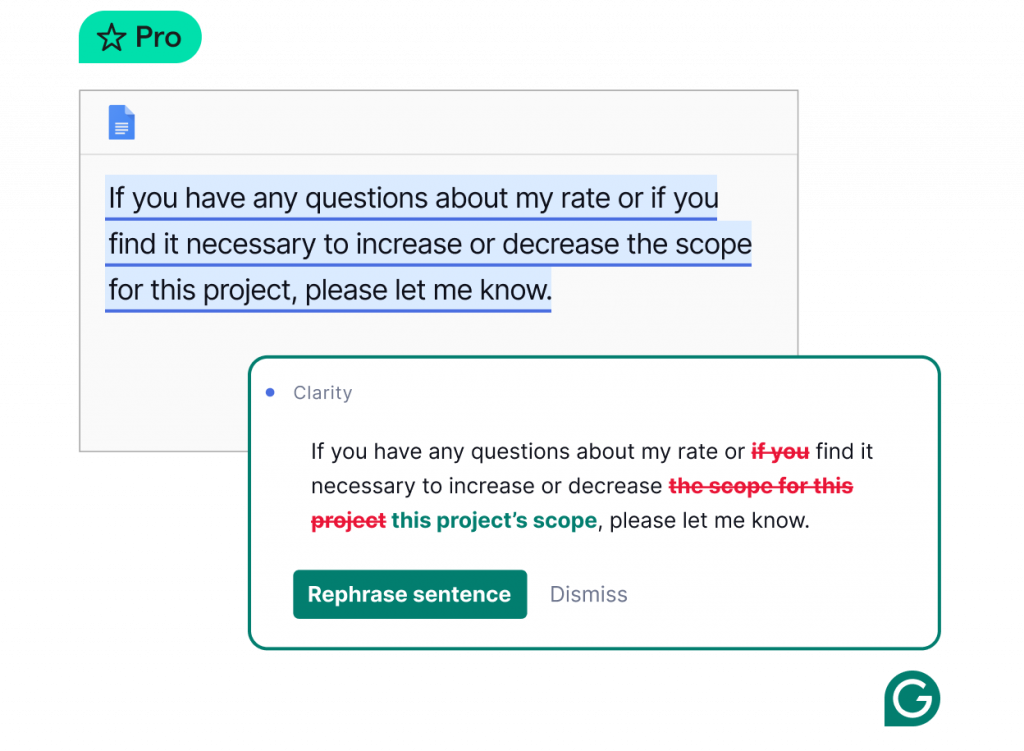 Grammarly for correct grammar